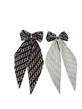 CUTE BLACK FABRIC HAIR BOW CLIP FASHION ACCESSORY